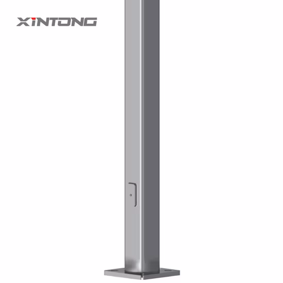  10m IP65 CE Galvanisé À Chaud DIP HDG Conique Octogonal Q235 Q355 S235jr Gr.  65 poteau d'éclairage solaire de lampe de mât de réverbère extérieur de LED en métal en acier