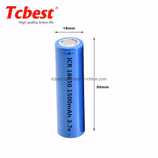 L'usine/le fabricant fournissent directement des batteries au lithium-ion rechargeables CB/Kc/MSDS/Un38.3 3.7V 18650 1500mAh 2600mAh pour l'alimentation 5 ans de garantie
