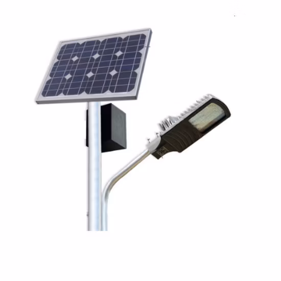 Hepu 40W, 50W, 60W, 80W Hot Sales High Lumens IP67 Système d'éclairage public Système de contrôle étanche Réverbère solaire à LED